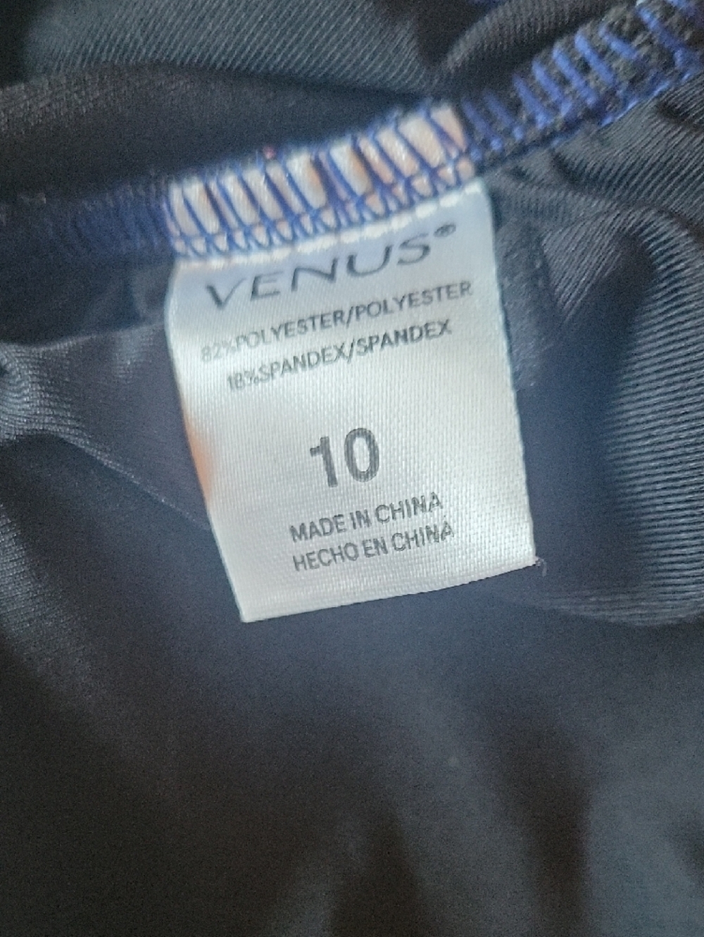 VENUS Pink and Navy Patterned Bikini Two-Piece Swim Set - Picture 7 of 8